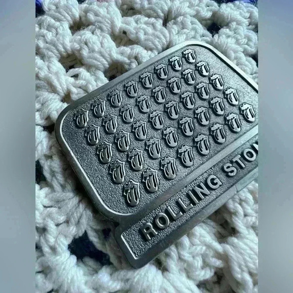 Rolling Stones Y2K Belt Buckle Unisex Metal Iconic Logo Rock by BCETHIC - Picture 2 of 7